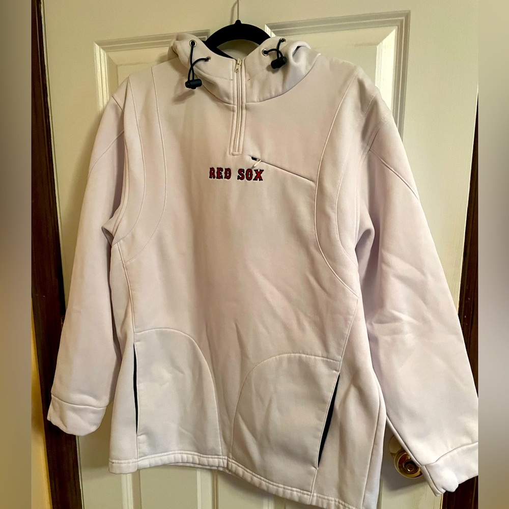 Unisex Red Sox 3/4 Zip Fleece Lined Pullover size S/M